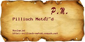 Pillisch Metód névjegykártya
